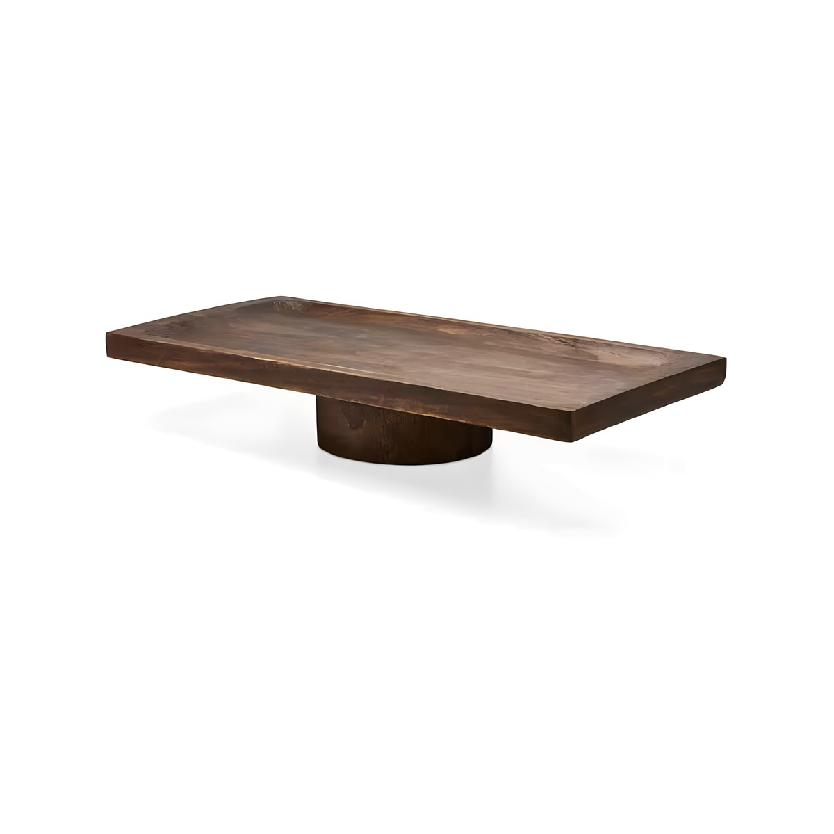 Serving Board Wooden Rectangle With Base Dark 68x32x13cm 6832DR Dark wooden rectangular serving board with base, 68x32x13 cm
