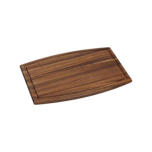 Espiel rectangular acacia wood board with groove, 45x30x2 cm