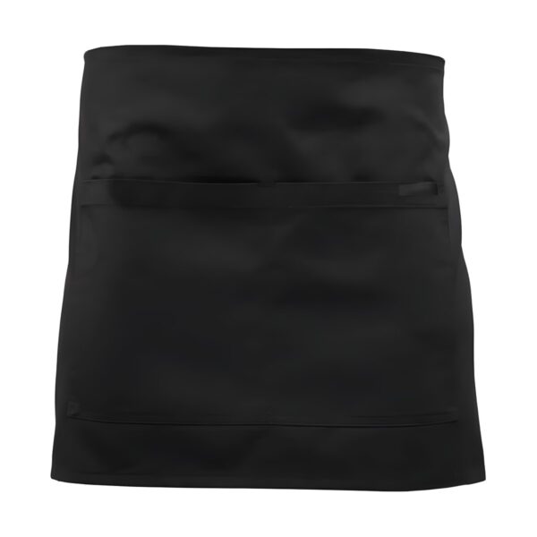 Μαύρη κοντή ποδιά μέσης από ύφασμα, One Size