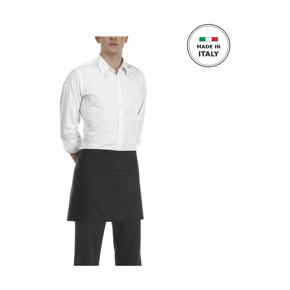Waiter/Cook Short Waist Apron Black EGOCHEF One Size Egochef black short waist waiter and cook apron, size One Size