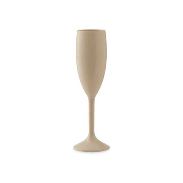 Unbreakable polycarbonate pool champagne glass Sand White, 20 cl