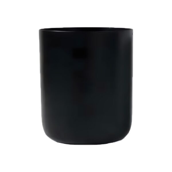 Black unbreakable polycarbonate pool lowball glass, 41 cl