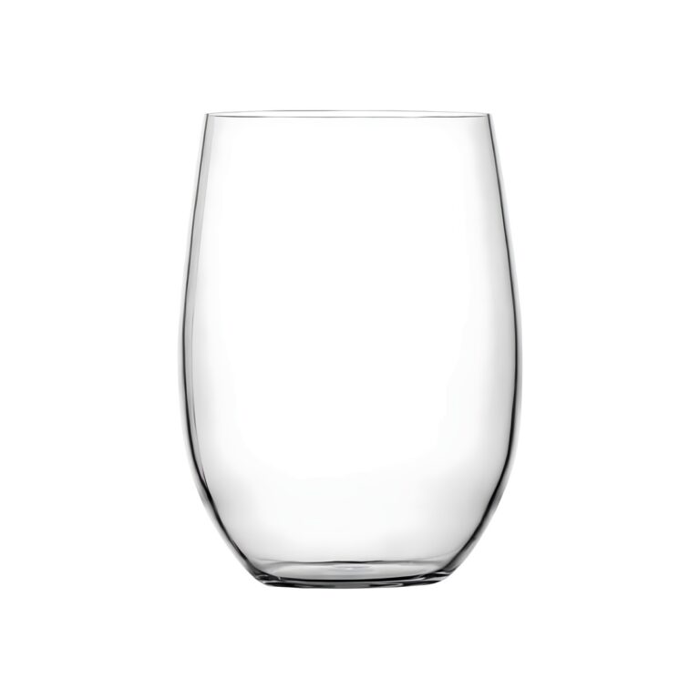 Transparent polycarbonate pool lowball glass, 47 cl