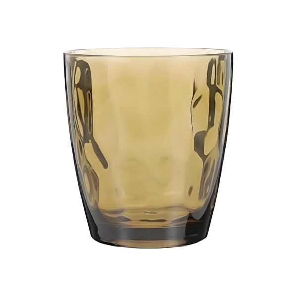Low polycarbonate pool glass Brown Diamond, 33 cl
