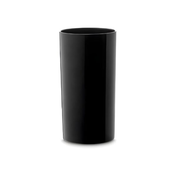 Black unbreakable polycarbonate pool highball glass, 49 cl