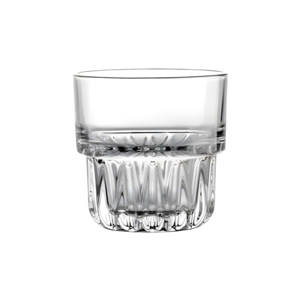 Χαμηλό στοιβαζόμενο γυάλινο ποτήρι, 20,5 cl