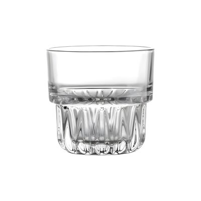 Χαμηλό γυάλινο στοιβαζόμενο ποτήρι, 26,6 cl