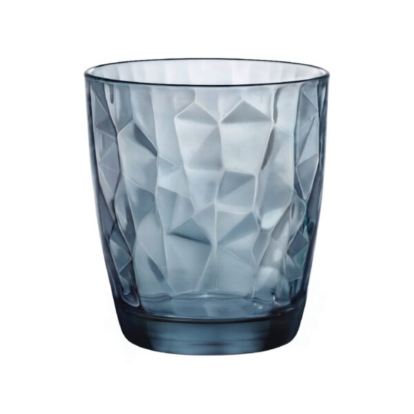 Γυάλινο χαμηλό ποτήρι Bormioli Rocco Diamond Ocean Blue, 39 cl