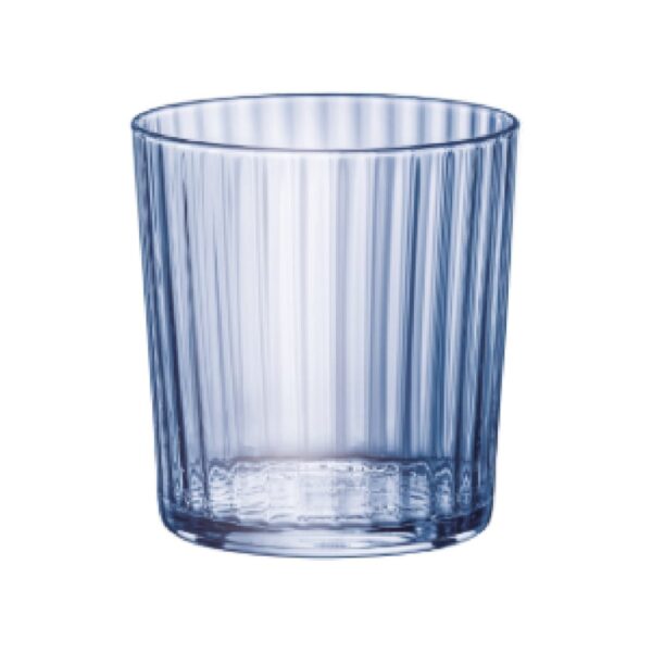Χαμηλό γυάλινο μπλε ποτήρι Bormioli Rocco Exclusiva, 35,5 cl