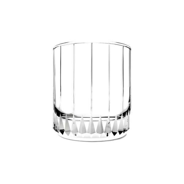 Pasabahce Leia carved lowball glass, 26 cl