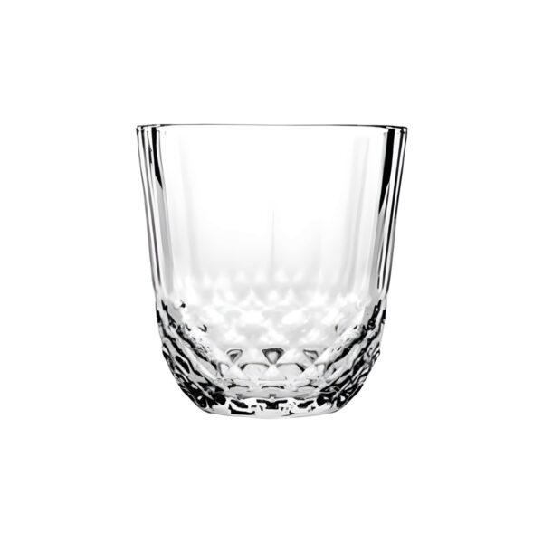 Pasabahce Diony carved glass lowball glass, 32 cl
