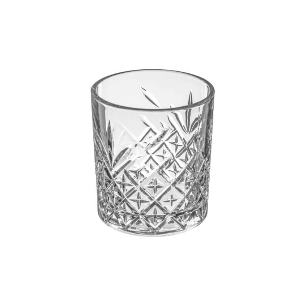 Time low etched glass tumbler, 34 cl