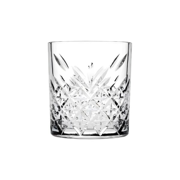 Pasabahce Timeless carved glass lowball glass, 42 cl