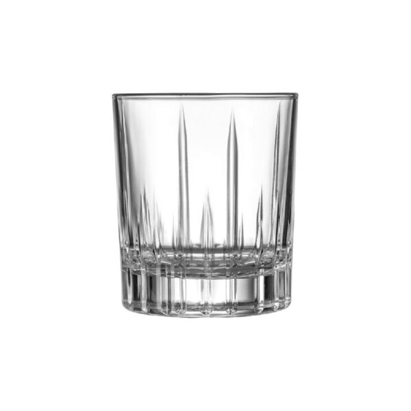 Uniglass Kalita low carved glass tumbler, 28 cl