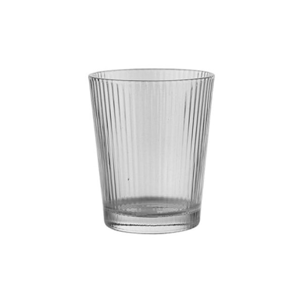 Χαμηλό κωνικό σκαλιστό γυάλινο ποτήρι Vintage Lines, 25 cl