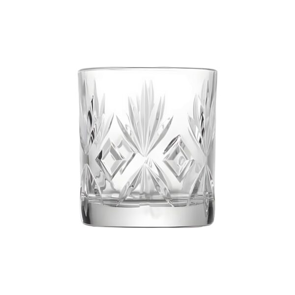 Uniglass Royal carved glass tumbler, 30.5 cl