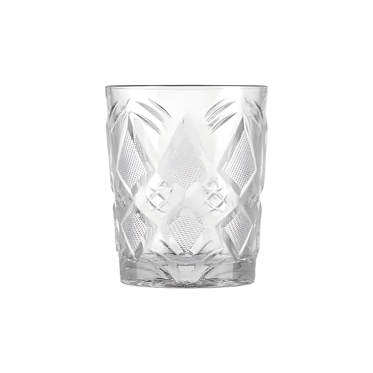 Low Carved Glass Status 38.5cl 53511 Uniglass Status carved glass lowball tumbler, 38.5 cl