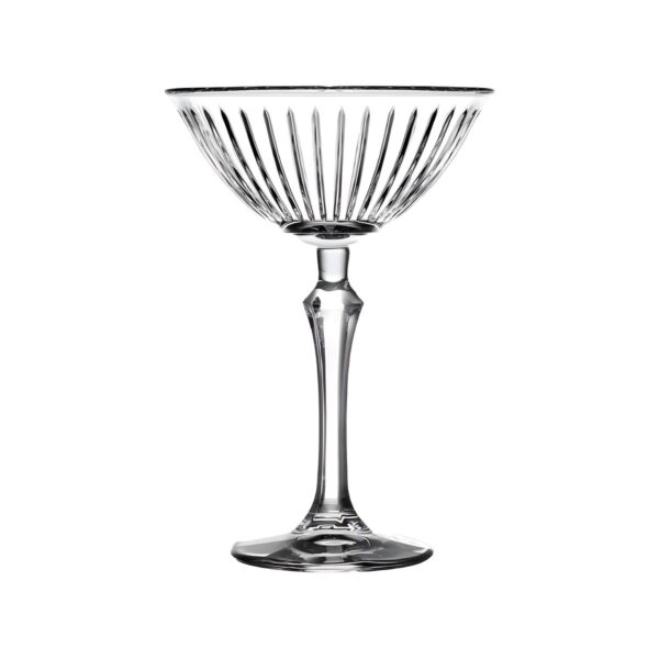 Γυάλινο σκαλιστό ποτήρι coupe Pasabahce Joy, 22 cl