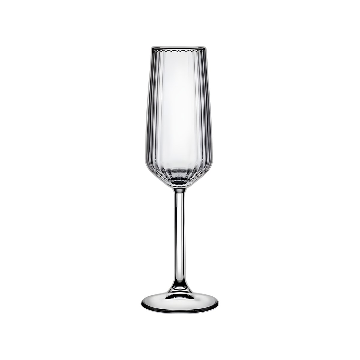 Glass Champagne Flute Lines 230ml Lines glass champagne flute, 230 ml