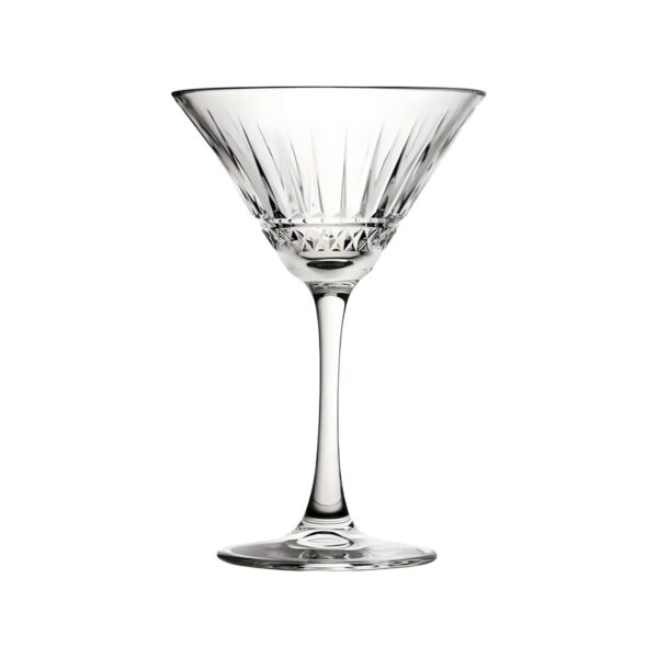 Pasabahce Elysia carved martini glass, 22 cl