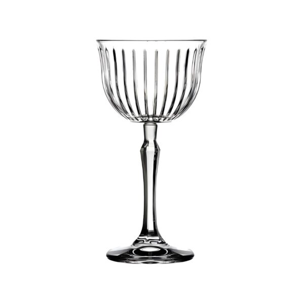 Pasabahce Joy carved glass Nick & Nora glass, 17 cl