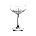 Pasabahce Timeless carved glass coupe glass, 27 cl