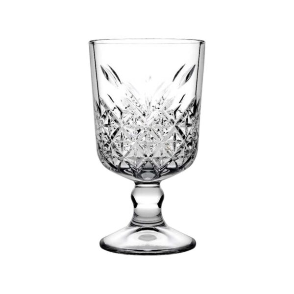 Pasabahce Timeless carved stemmed glass, 32 cl
