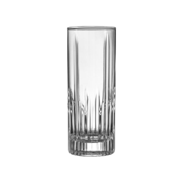 Uniglass Kalita carved glass highball tumbler, 32.5 cl