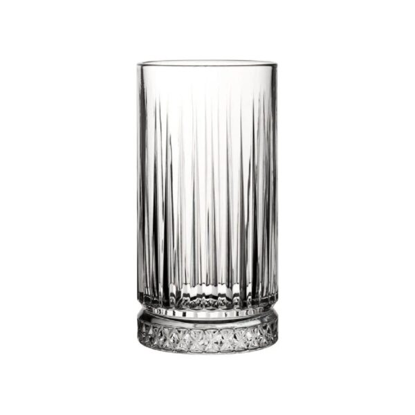 Σκαλιστό γυάλινο ποτήρι σωλήνα Elyz, 31,5 cl