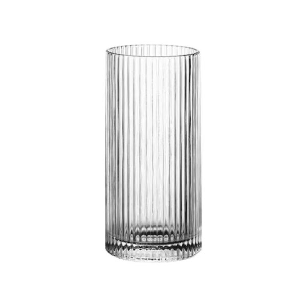 Σκαλιστό γυάλινο ποτήρι σωλήνα Vintage Lines, 33,5 cl