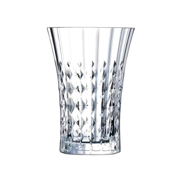 Γυάλινο σκαλιστό ποτήρι σωλήνα Diamondia, 35 cl