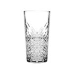 Σκαλιστό γυάλινο ποτήρι σωλήνα Pasabahce Timeless Stack, 36 cl