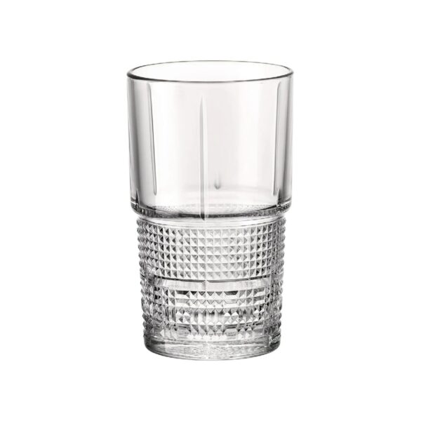 Γυάλινο στοιβαζόμενο ποτήρι σωλήνα Bormioli Rocco Novecento, 40,5 cl