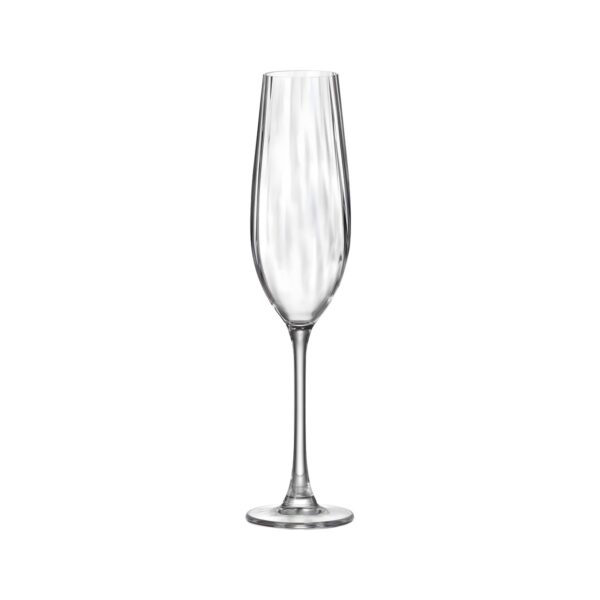Κρυστάλλινο ποτήρι σαμπάνιας Crystal Bohemia Columba Optic, 26 cl