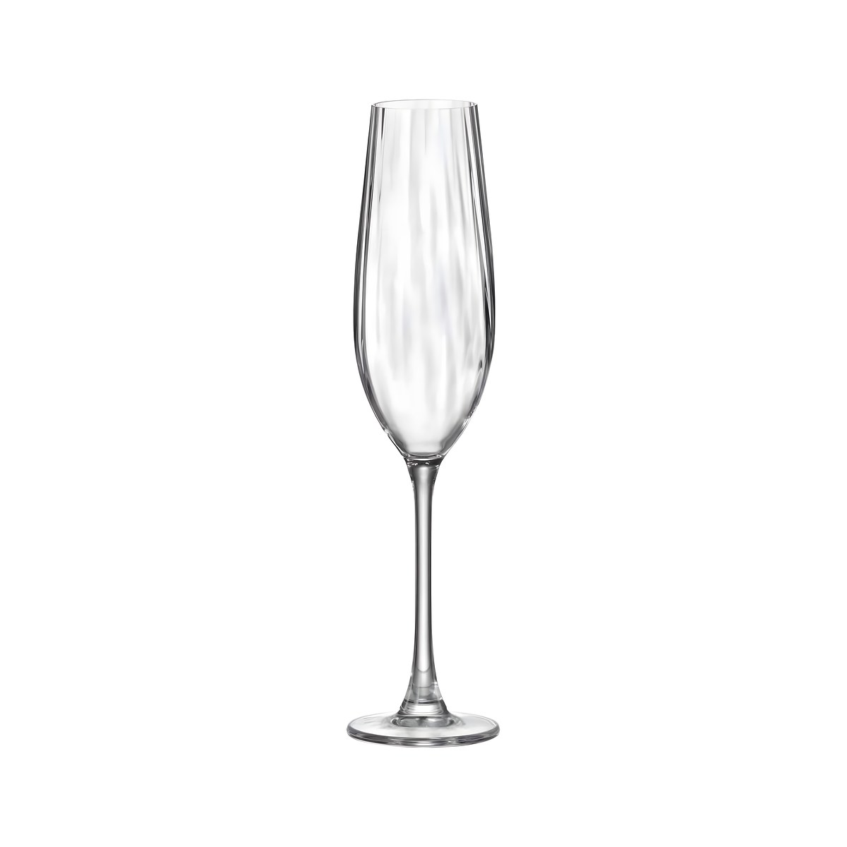 Crystal Champagne Glass 26cl Columba Optic 1SI81/260 Crystal Bohemia Columba Optic crystal champagne flute, 26 cl