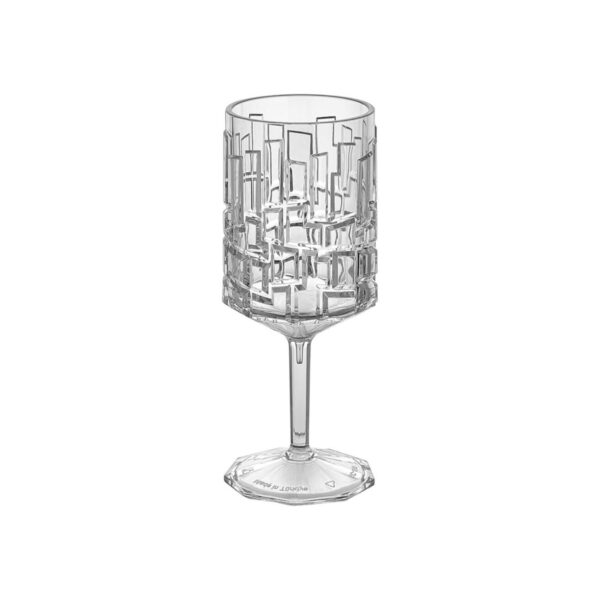Unbreakable polycarbonate pool wine glass Stone, 300 ml