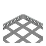 TEMNO Professional Glass Rack Extender 25 Compartments Grey 50x50cm - Image 3