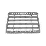 TEMNO Professional Glass Rack Extender 25 Compartments Grey 50x50cm - Image 2