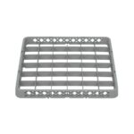 TEMNO Professional Glass Rack Extender 36 Compartments Grey 50x50cm - Image 2