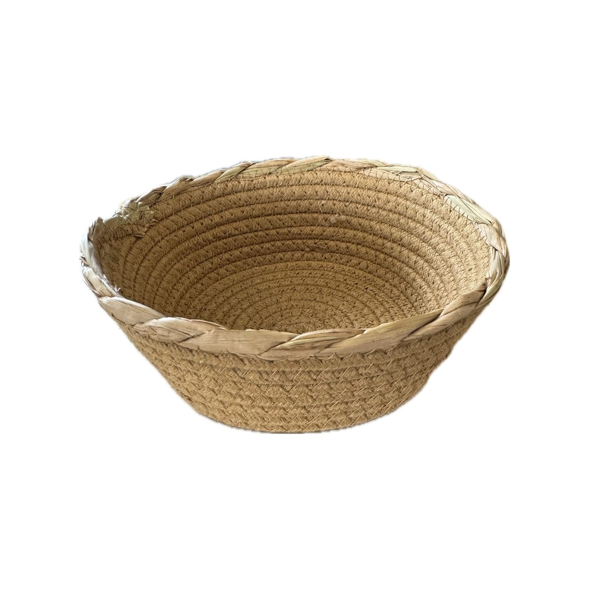 Fabric Bread Basket Brown Round Ø20xH8cm Brown round fabric bread basket, Ø20xH8 cm