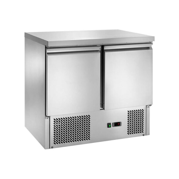 Stainless steel refrigerated counter, 275 litres, 91x70x87 cm