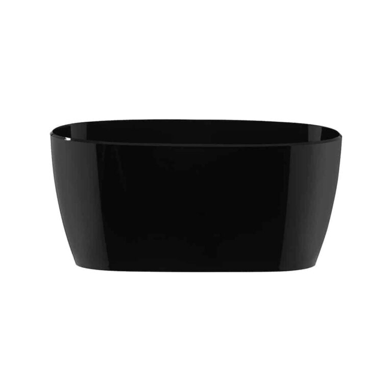 Black polycarbonate champagne cooler, 25 litres, 56x29x31 cm
