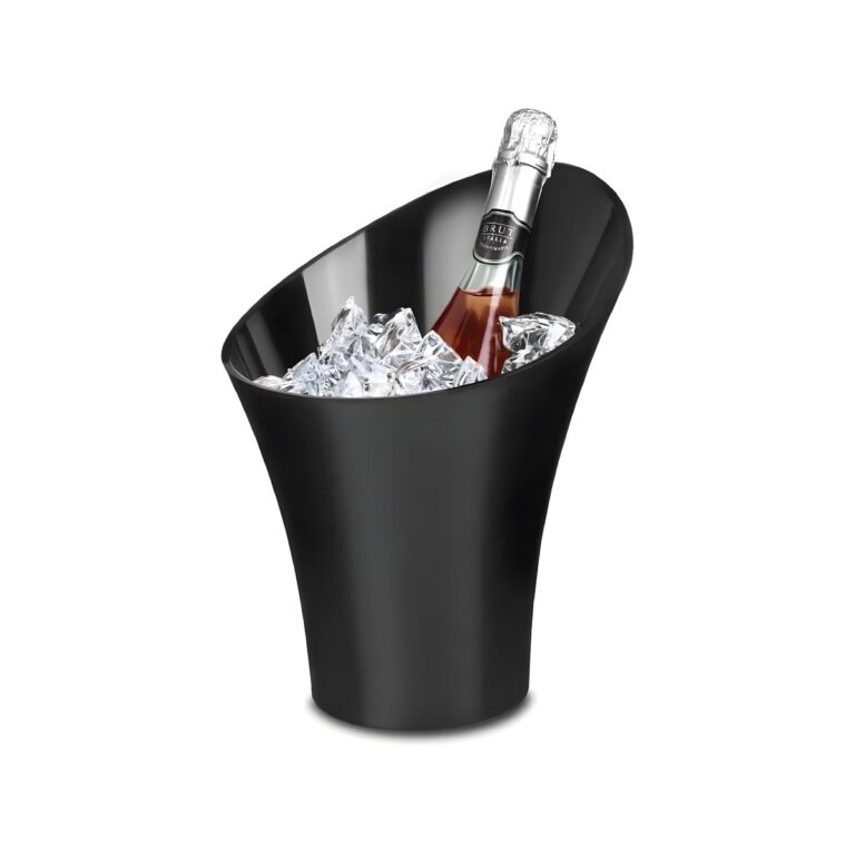 Black polycarbonate Cipriani champagne bucket, 4 litres
