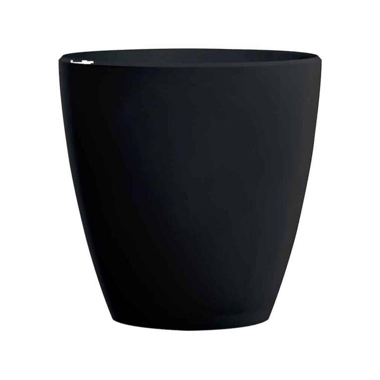 Black polycarbonate champagne cooler, 8 litres, 25x30 cm