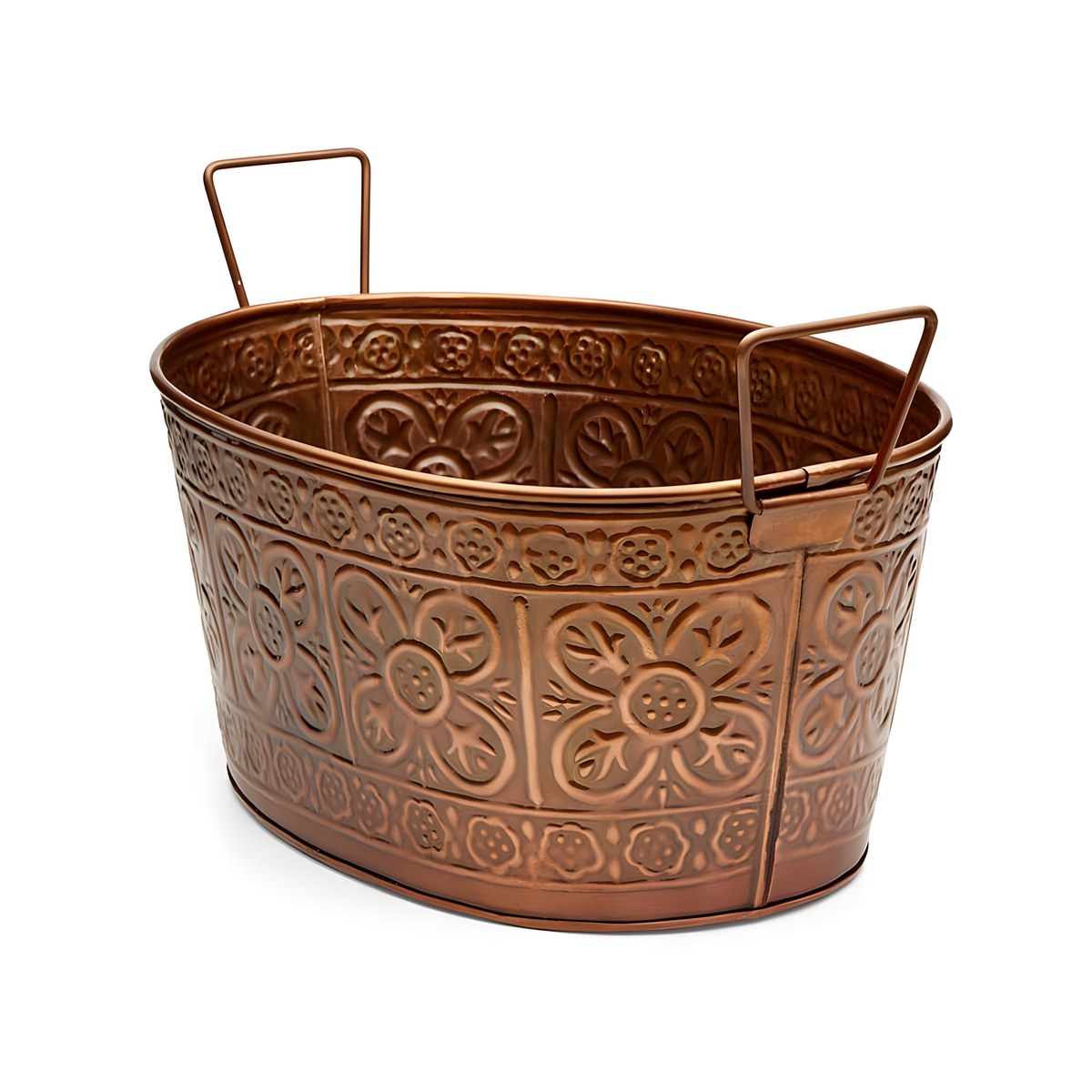 Champagne Copper Forged Vintage 36x23x20cm Copper-finish forged stainless steel Vintage champagne cooler, 36x23x20 cm