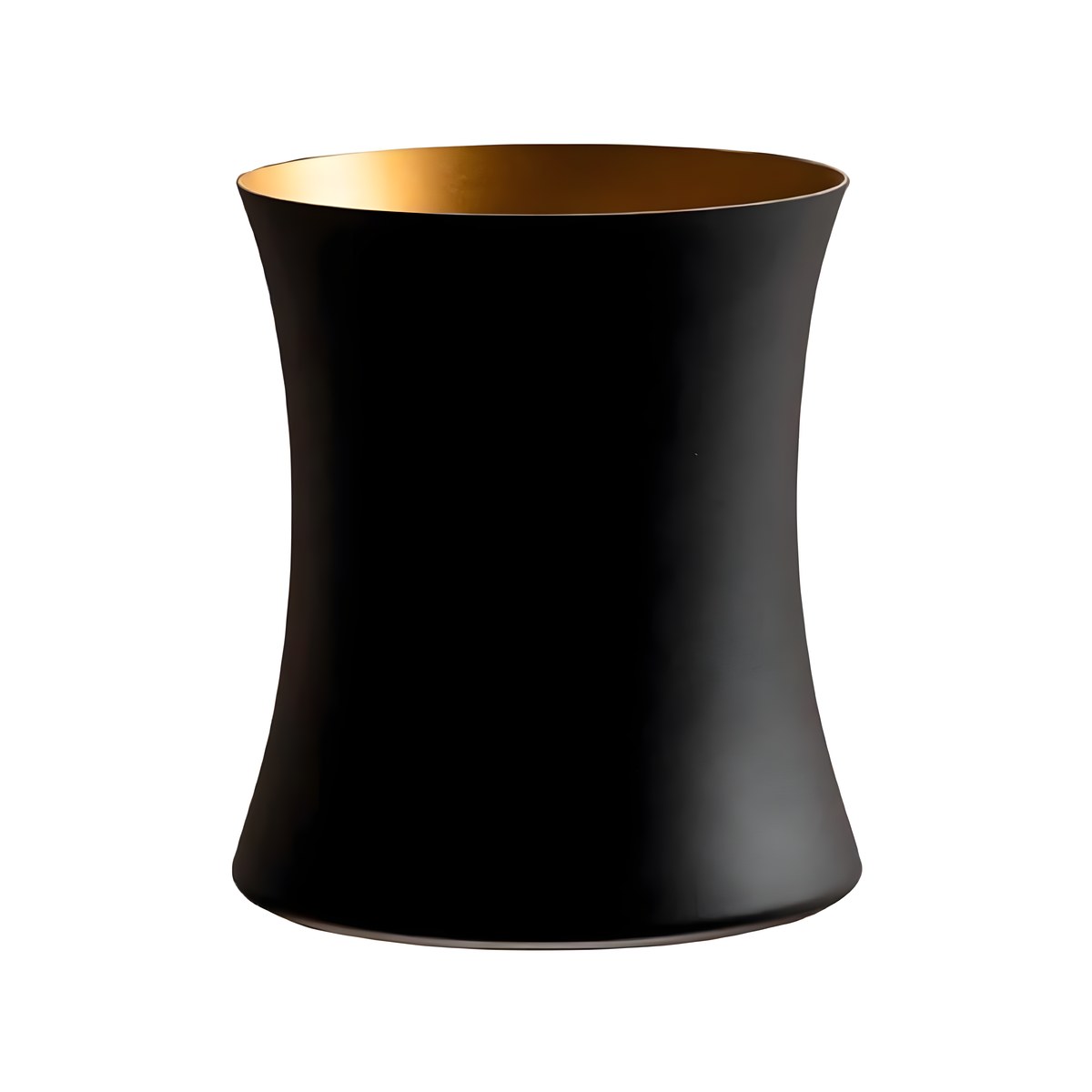 Champagne Inox 18/10 Black/Gold 22x23cm Stainless steel 18/10 champagne bucket in black and gold, 22x23 cm