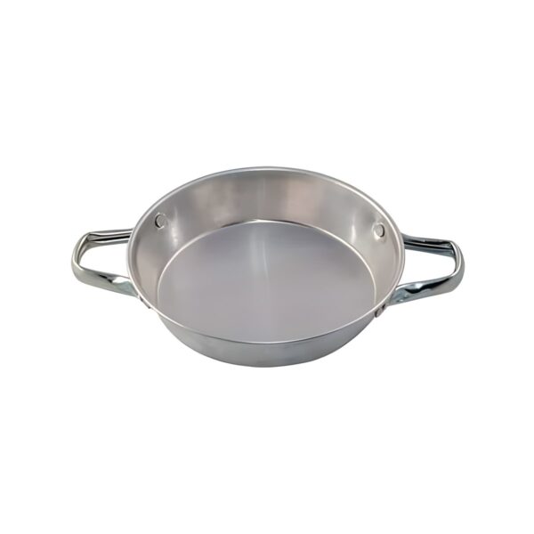 Aluminum sahan serving dish, 18 cm diameter