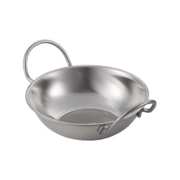 Deep aluminum sahan, 16.5 cm diameter