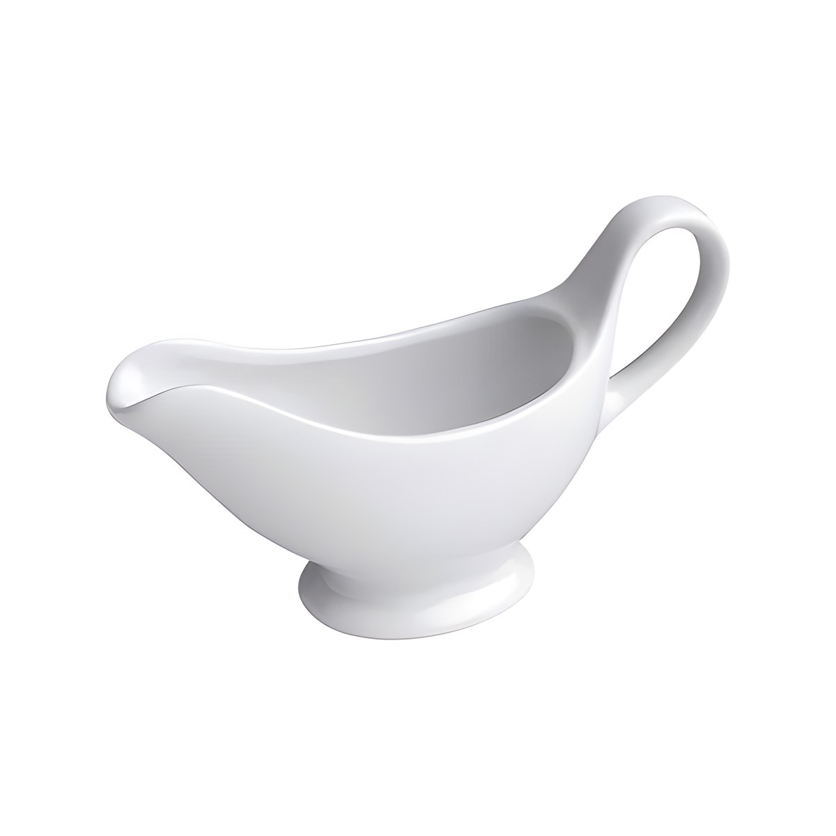 Σαλτσιέρα Πορσελάνης Λευκή 150ml 18x6x10εκ 60 034115 Λευκή σαλτσιέρα πορσελάνης, 150 ml, 18x6x10 εκ