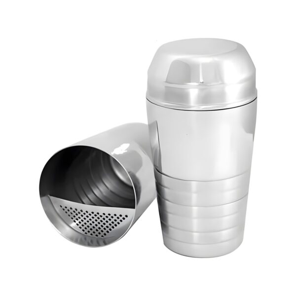 Ανοξείδωτο σέικερ καφέ 18/10 με σίτα, 800 ml